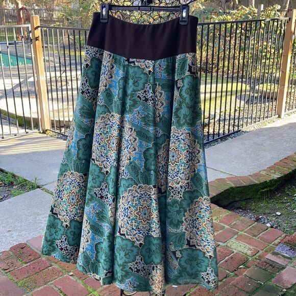 Jones New York Floral Lined Maxi Skirt Size 8 - Picture 1 of 13